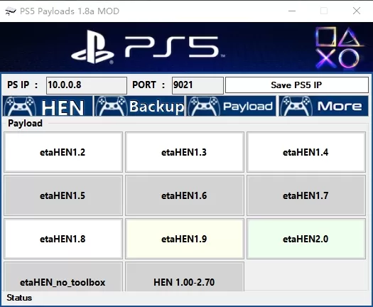 【工具】PS5 手动注入bin/elf文件Payloadsv1.8a MOD etaHEN-2.0B正式版-1.jpg